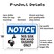 Signmission This Sink For Hand Washing Only With Symbol, 24 in W x Rectangle, Aluminum OS-2PACK-NS-A-1824-L-16705 - alternate 6